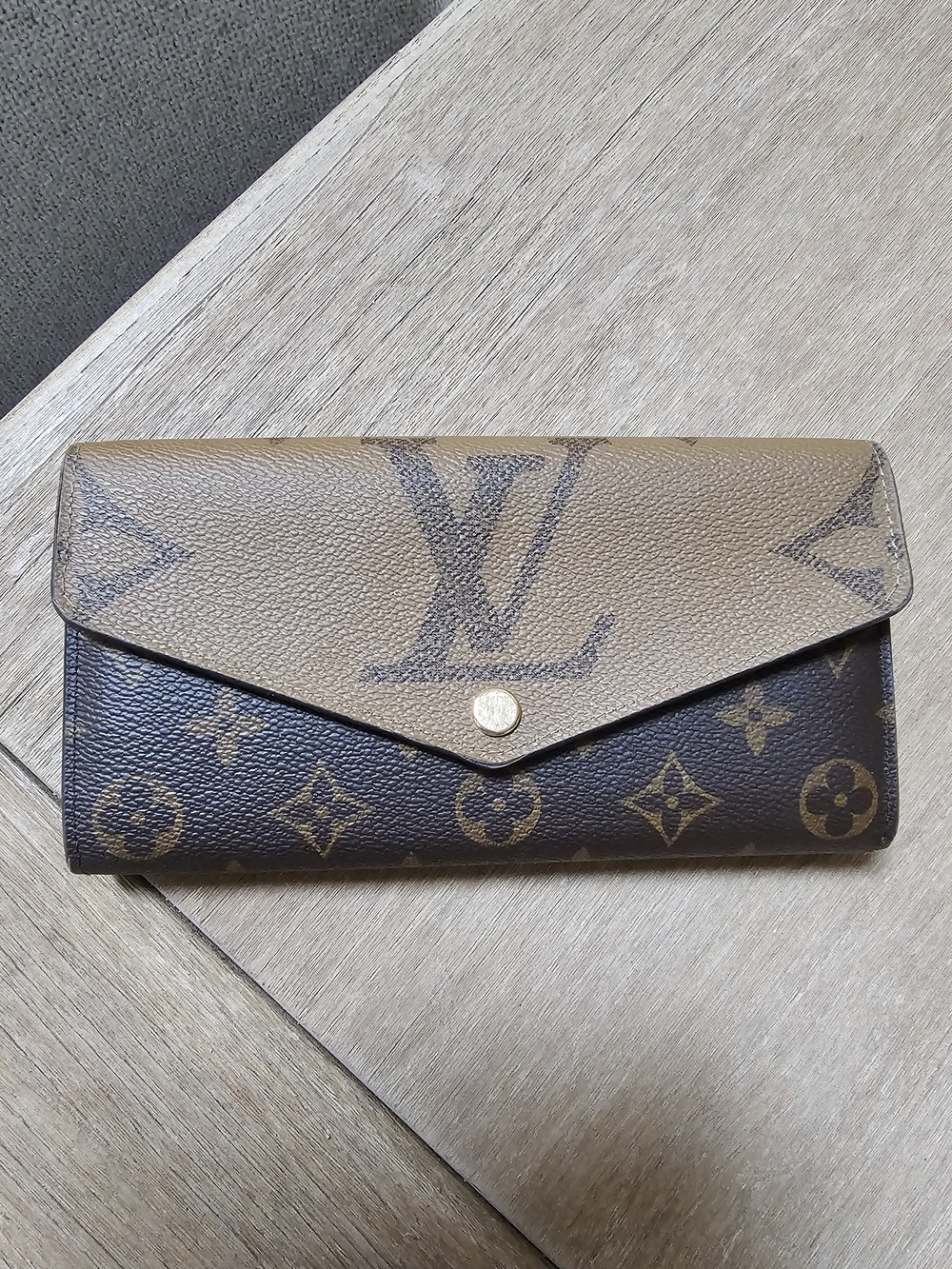 Louis Vuitton Two-Tone Monogram Envelope Wallet - Brown/Light Brown